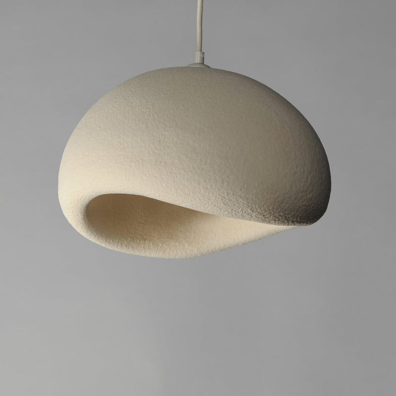 Moeraki 16" Pendant with LED Bulb in Oyster