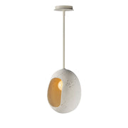 Luna Small LED Pendant in Chaulk White