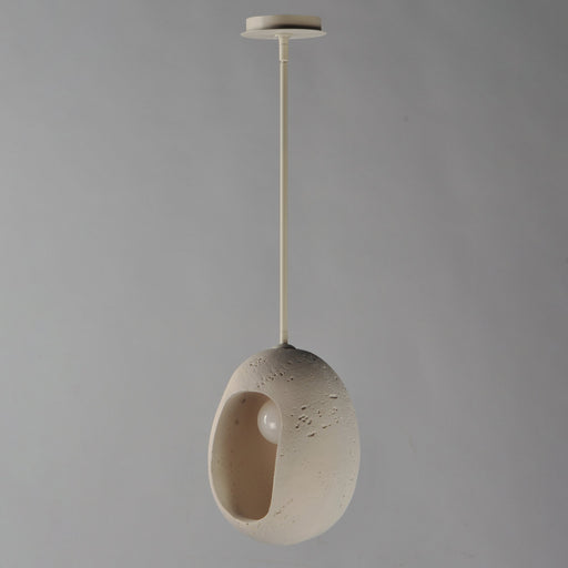 Luna Small LED Pendant in Chaulk White