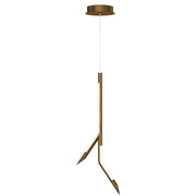 Scion 24" LED Pendant in Weathered Brass
