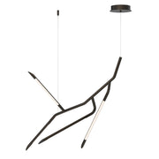Scion 27" LED Chandelier in Black
