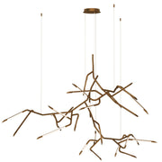 Scion 80" 3-Light LED Pendant in Weathered Brass