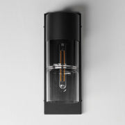 Smokestack Medium LED Outdoor Wall Sconce in Black