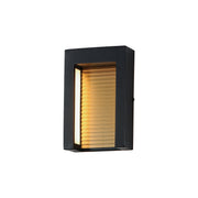 Alcove Small LED Outdoor Wall Sconce in Black / Gold
