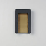 Alcove Small LED Outdoor Wall Sconce in Black / Gold