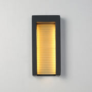 Alcove Medium LED Outdoor Wall Sconce in Black / Gold