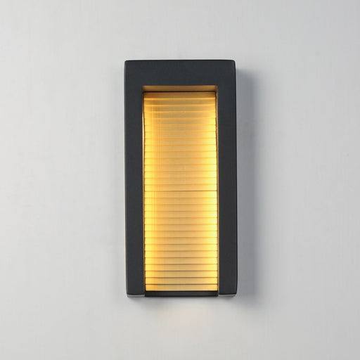 Alcove Medium LED Outdoor Wall Sconce in Black / Gold