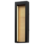 Alcove Large LED Outdoor Wall Sconce in Black / Gold