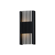 Rampart Large 14" LED Outdoor Wall Sconce in Black