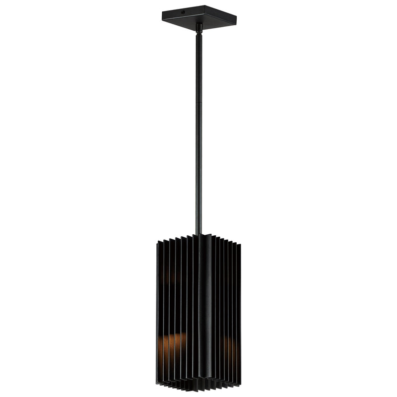 Rampart LED Outdoor Pendant in Black