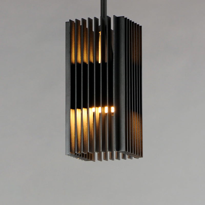 Rampart LED Outdoor Pendant in Black