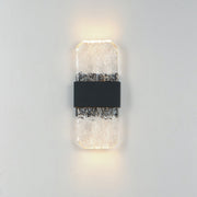 Rune LED Outdoor Wall Sconce - Small in Black