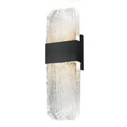 Rune LED Outdoor Wall Sconce - Medium in Black