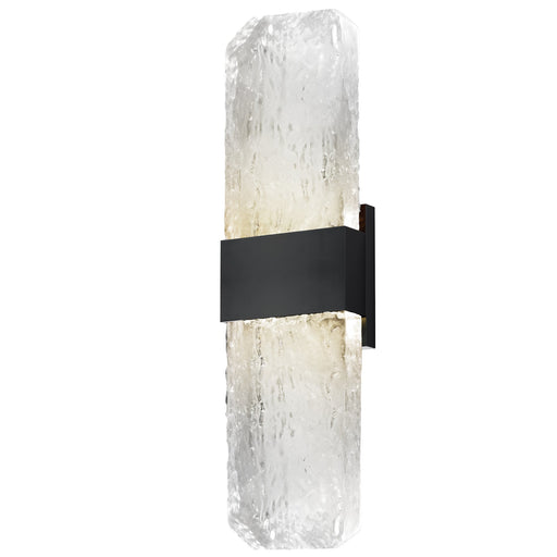 Rune LED Outdoor Wall Sconce - Large in Black