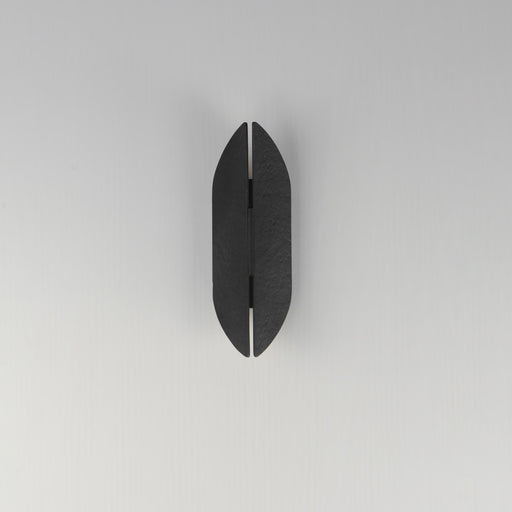 Tectonic 14" Outdoor LED Sconce in Black / Antique Brass