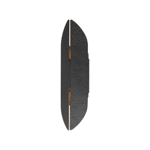 Tectonic 18" Outdoor LED Sconce in Black / Antique Brass