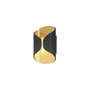 Folio 10" LED Outdoor Wall Sconce in Black / Gold
