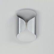Folio 10" LED Outdoor Wall Sconce in Satin Aluminum / White