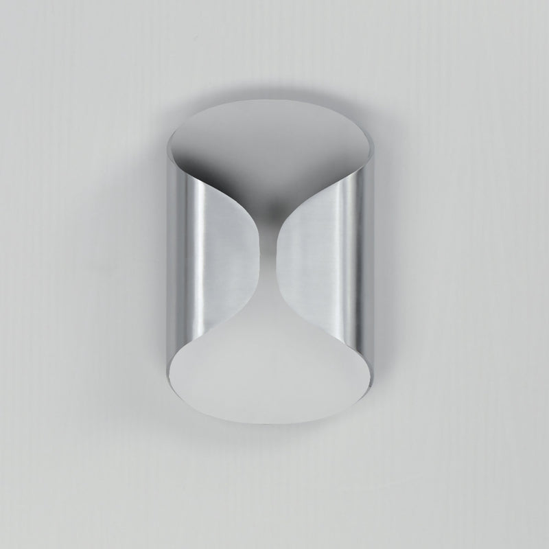Folio 10" LED Outdoor Wall Sconce in Satin Aluminum / White