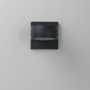 Modular 1-Light LED Outdoor Wall Sconce in Black
