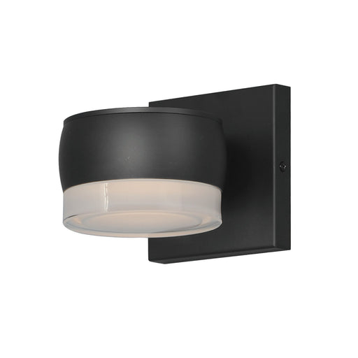 Modular Can 1-Light LED Outdoor Wall Sconce in Black