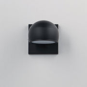 Modular Dome 1-Light LED Outdoor Wall Sconce in Black