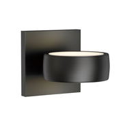 Modular 2-Light LED Outdoor Wall Sconce in Black