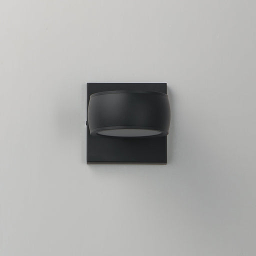 Modular 2-Light LED Outdoor Wall Sconce in Black