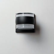 Modular Can 2-Light LED Outdoor Wall Sconce in Black