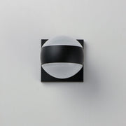 Modular Globe 2-Light LED Outdoor Wall Sconce in Black