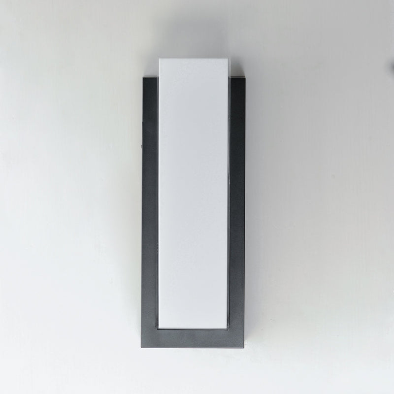 Tower Large LED Outdoor Wall Sconce in Black