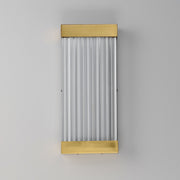 Acropolis 18" LED Outdoor Sconce in Natural Aged Brass