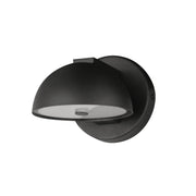 Cauldron 6" LED Outdoor Wall Sconce in Black