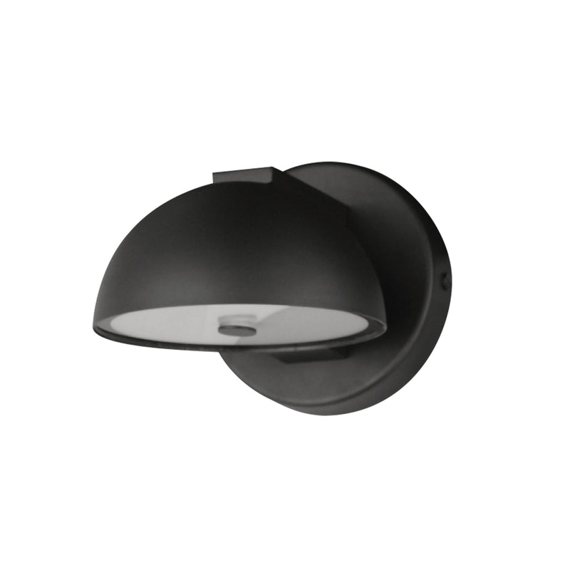Cauldron 6" LED Outdoor Wall Sconce in Black