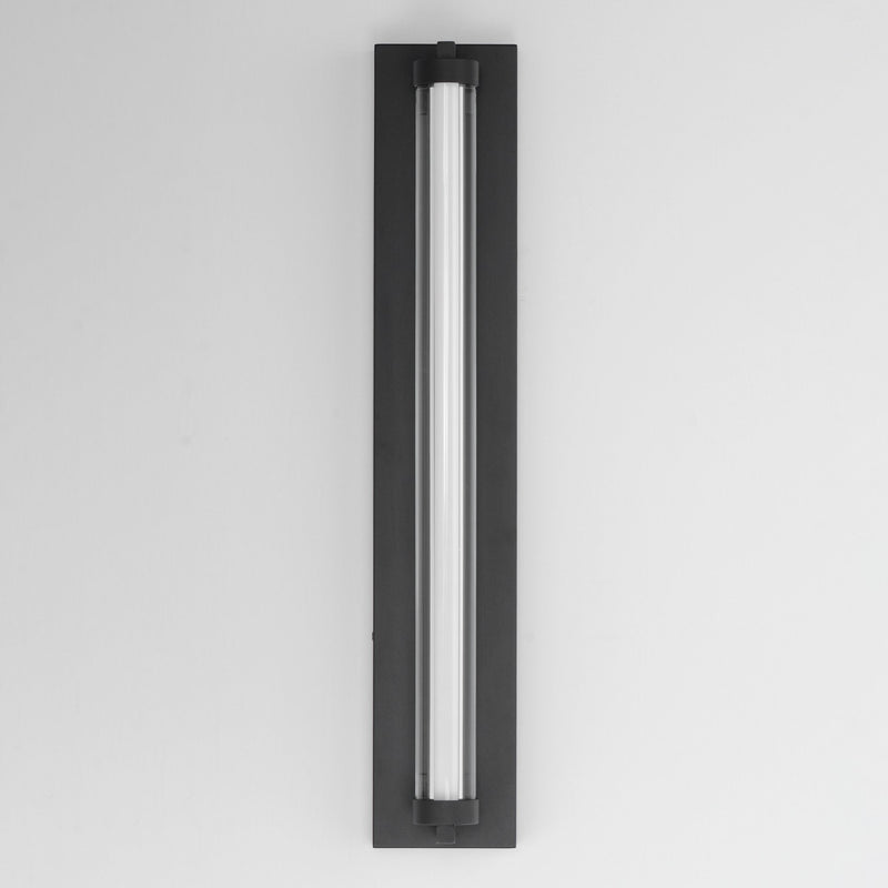 Fuse 27" LED Outdoor Wall Sconce in Black / Gold