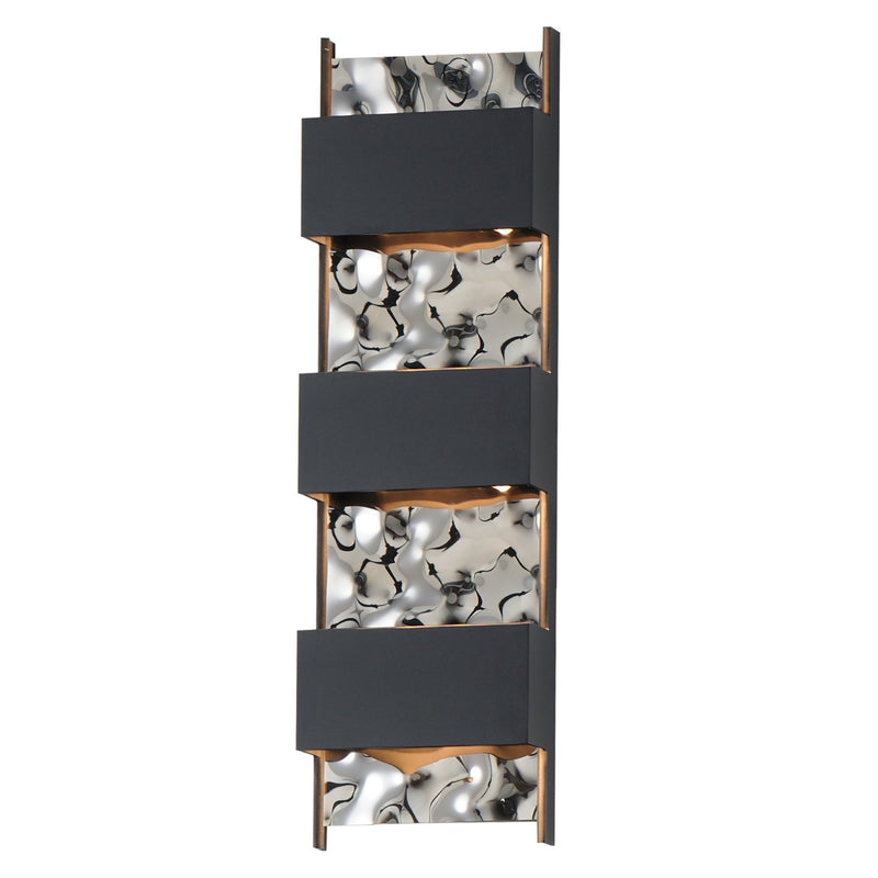 Coulee Large LED Outdoor Wall Sconce in Black