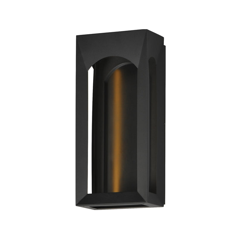 Brasilia Large LED Outdoor Sconce in Black