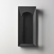 Brasilia Large LED Outdoor Sconce in Black