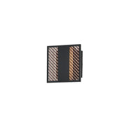 Interlace 6.5" LED Outdoor Wall Sconce in Black / Aged Copper