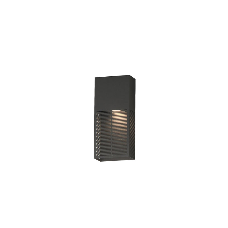 Grate 14" LED Outdoor Wall Sconce in Architectural Bronze