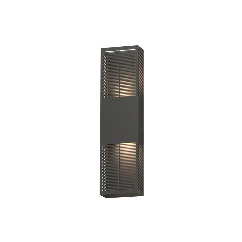 Grate 24" LED Outdoor Wall Sconce in Architectural Bronze
