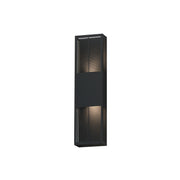Grate 24" LED Outdoor Wall Sconce in Black