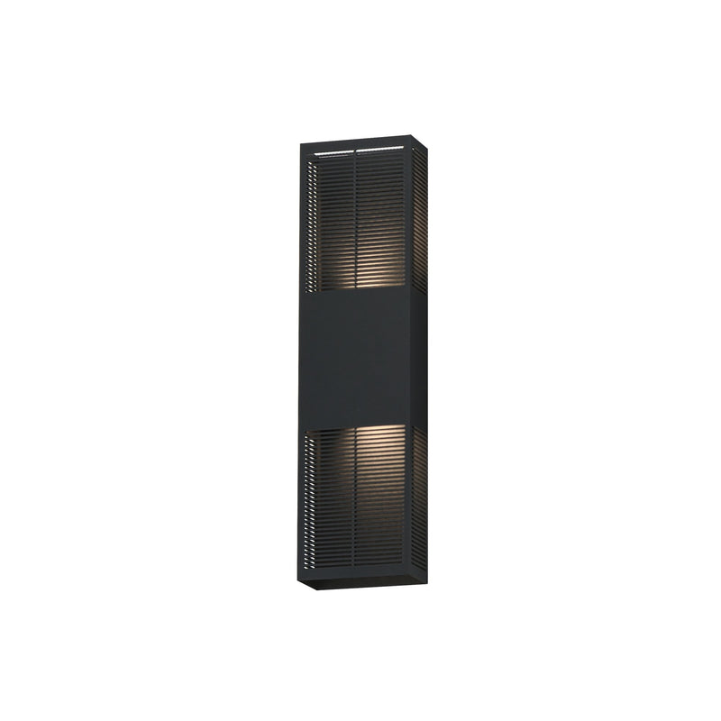 Grate 24" LED Outdoor Wall Sconce in Black