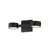 Embrace 2-Light LED Wall Sconce in Black