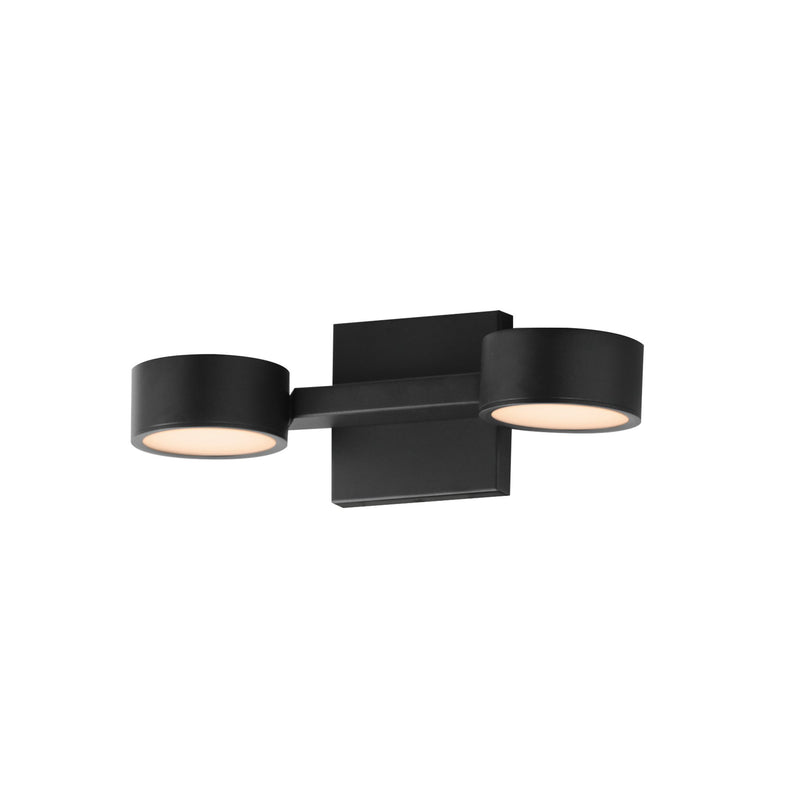 Embrace 2-Light LED Wall Sconce in Black