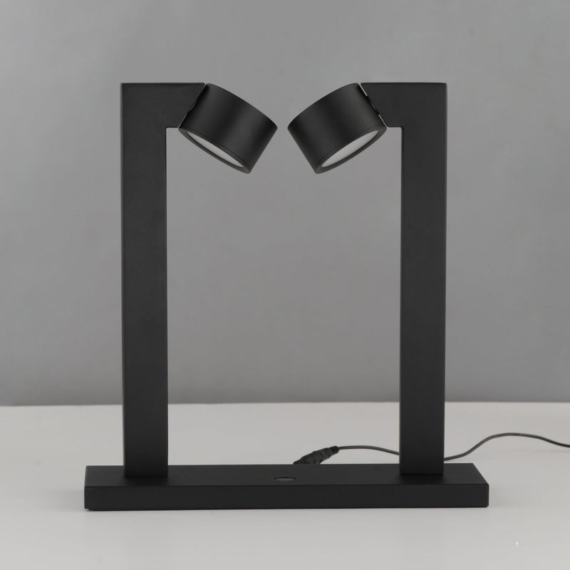 Embrace 2-Light LED Table Lamp in Black
