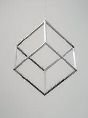 4 Square 1-Light LED Pendant in Polished Chrome