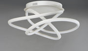 Twisted LED Flush Mount in Matte White