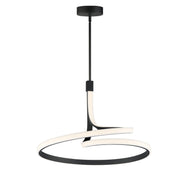 Serpentine Large Pendant in Black