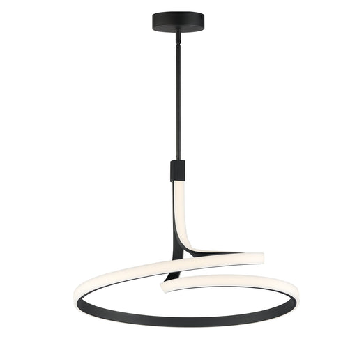 Serpentine Large Pendant in Black